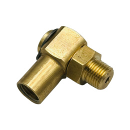 Adapter kątowy obrotowy GZ M10x1 x GW M10x1