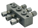 Blok smarowniczy T 3x1 / M10x1