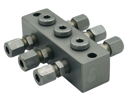 Blok smarowniczy T 3x1 / M10x1