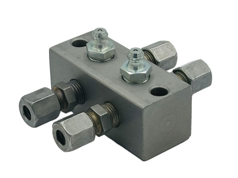 Blok smarowniczy T 2x1 / M10x1