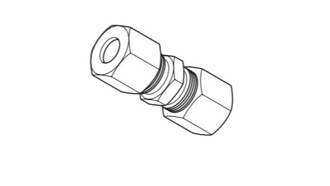 Dwuzłączka naprawcza 5mm - 5mm ( kompletne mosiężne) Dwuzłączka naprawcza 5mm - 5mm ( kompletne mosiężne)