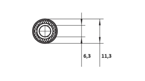 Przewód do smarowania DN6-11,3 (L=5m) 840 BAR ze smarem NLGI 0-2 Przewód do smarowania DN6-11,3 (L=5m) 840 BAR ze smarem NLGI 0-2