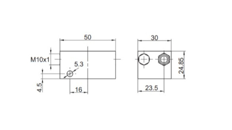 Sekcja robocza rozdzielacza MX-F 45 końcowa