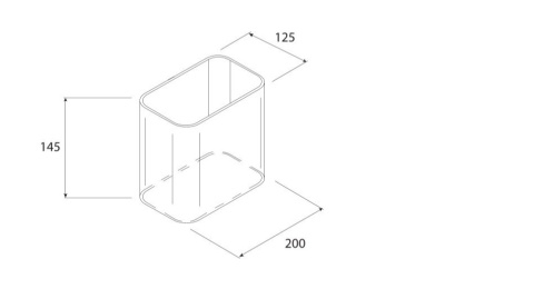 Zbiornik na smar prostokątny 1.7kg do pompy Groeneveld SingleLine