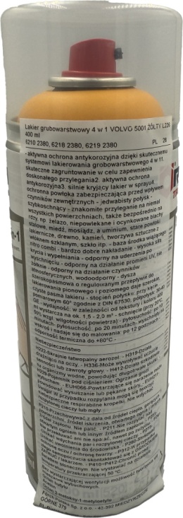 Farba w sprayu do maszyn Volvo – 400 ml (kolor żółty)