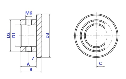 Osłona pierścienia zabezpieczającego punkt smarny zew. 60mm
