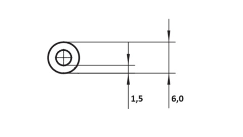 Przewód tekalan 6x1,5mm (L=50m) 82Bar ze smarem / pojedyńczy / czarny Przewód tekalan 6x1,5mm (L=50m) 82Bar ze smarem / pojedyńczy / czarny