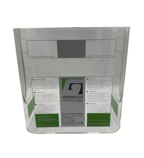 Zbiornik na smar prostokątny 1.5kg do pompy Groeneveld TriPlus
