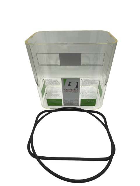 Zbiornik na smar prostokątny 3kg do pomp Groeneveld OnePlus / Twin / SingleLine / TriPlus