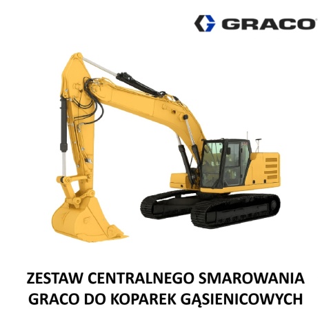 Zestaw centralnego smarowania GRACO do koparek gąsienicowych