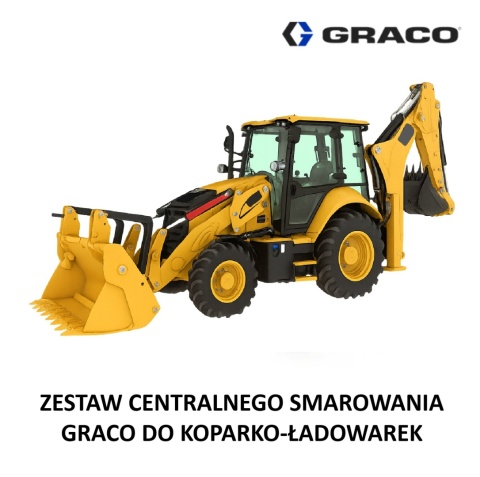 Zestaw centralnego smarowania GRACO do koparko-ładowarek