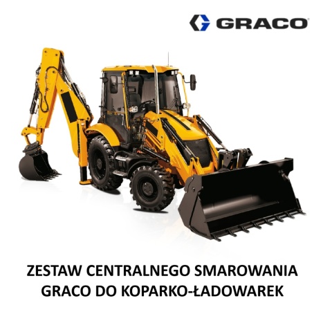 Zestaw centralnego smarowania GRACO do koparko-ładowarek