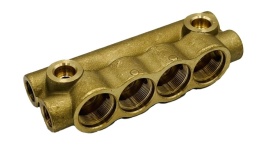 Rozdzielacz Twin płaski 4 portowy