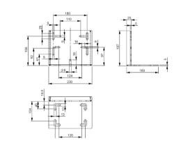 Wspornik montażowy / mocowanie pompy Lubmann ALPB