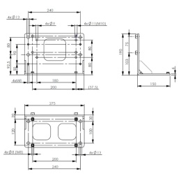 Wspornik montażowy / mocowanie pompy Lubmann ALP