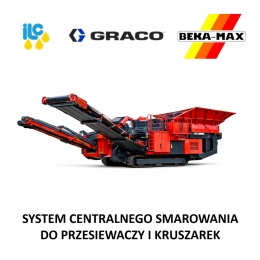 Zestaw centralnego smarowania do kruszarek oraz przesiewaczy